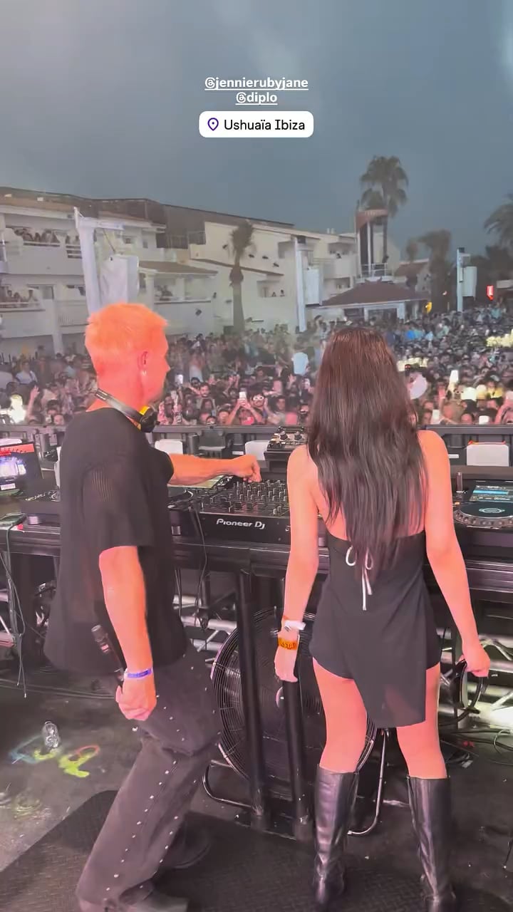 250813 diplo IG Story Update w/ Jennie