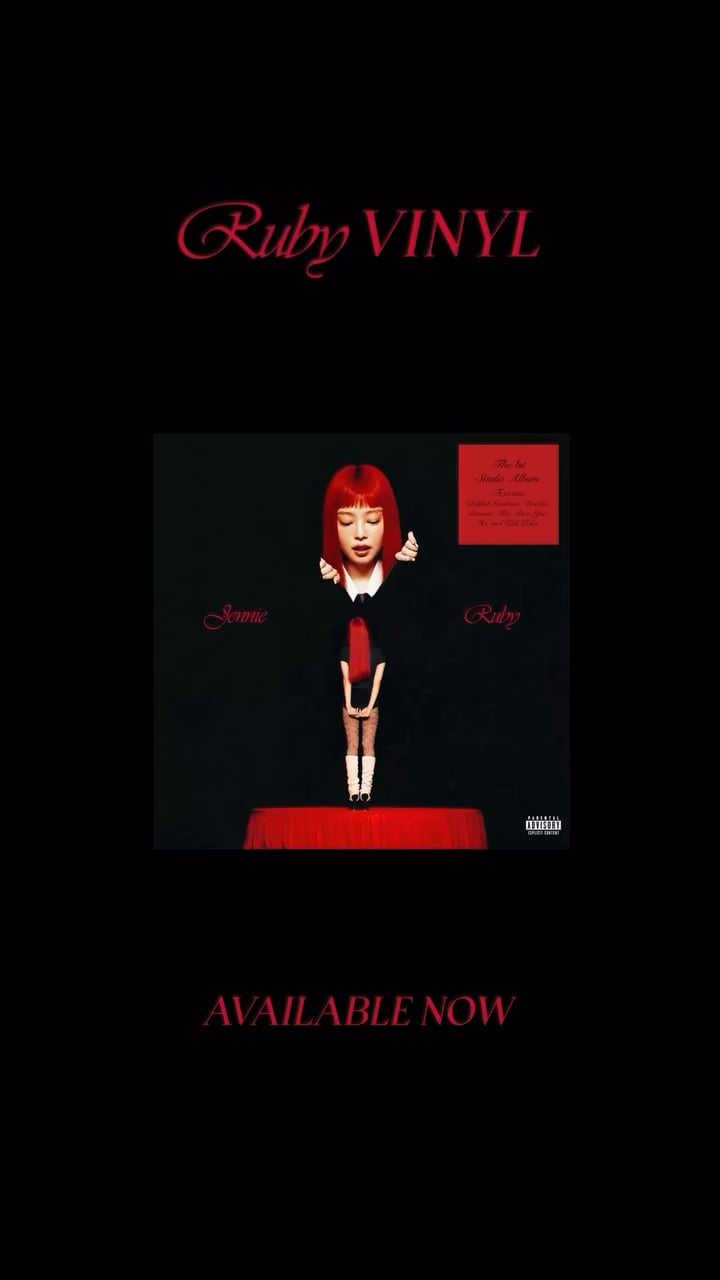 250822 JENNIE - ‘Ruby’ (The 1st Studio Album) VINYL OUT NOW