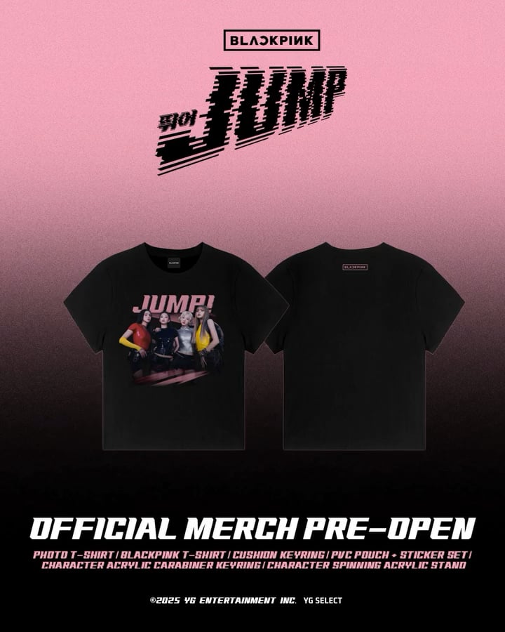 250820 BLACKPINK ‘뛰어(JUMP)’ OFFICIAL MD PRE-ORDER OPEN!