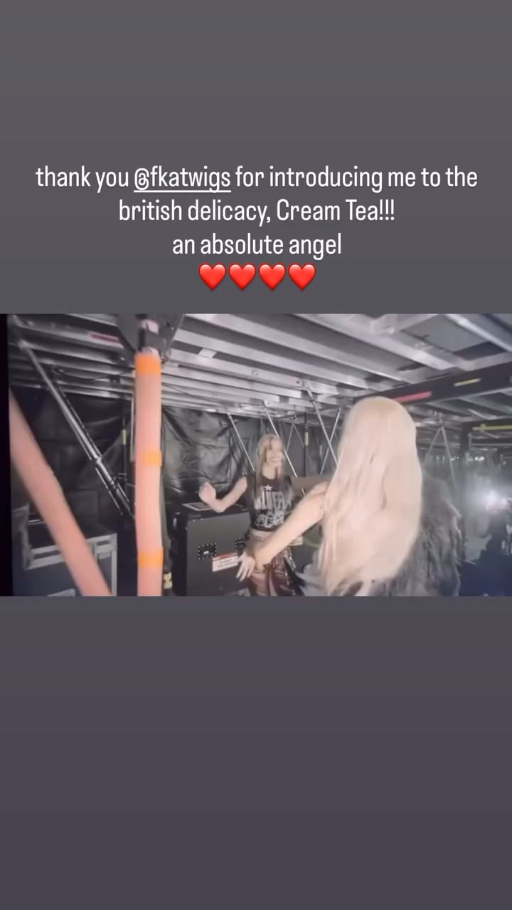 250815 ROSÉ IG Story Update w/ FKA twigs