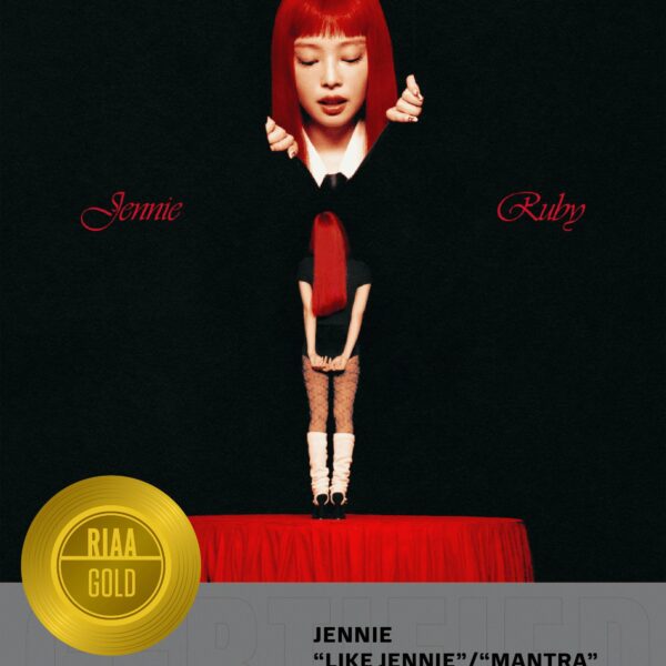 250827 JENNIE - ‘Ruby’ (The 1st Studio Album) becomes the first album by a K-pop soloist to have multiple RIAA certified songs!