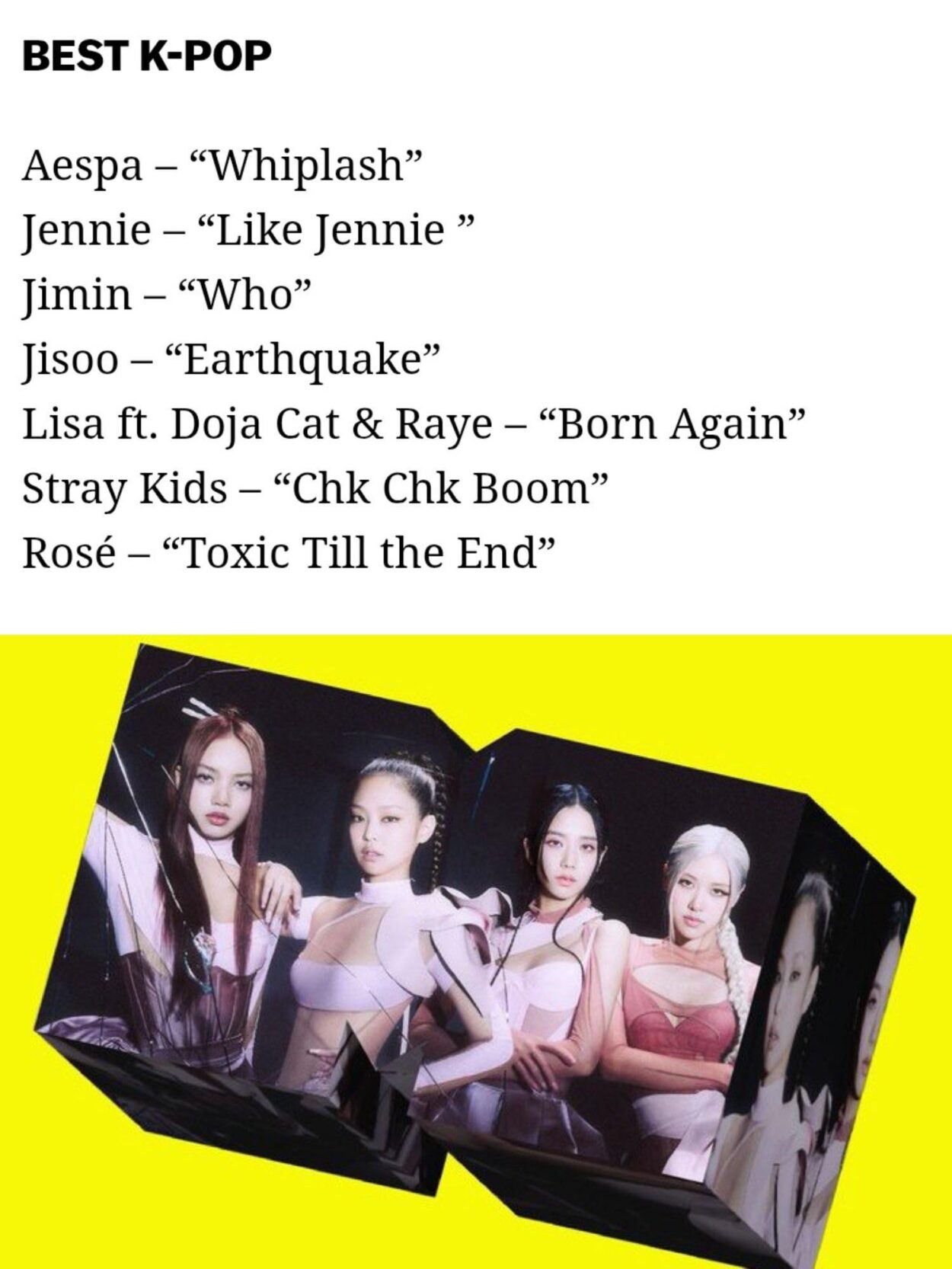 BLACKPINK becomes THE FIRST K-POP GROUP with ALL MEMBERS NOMINATED FOR THE SAME AWARD at The MTV Video Music Awards!