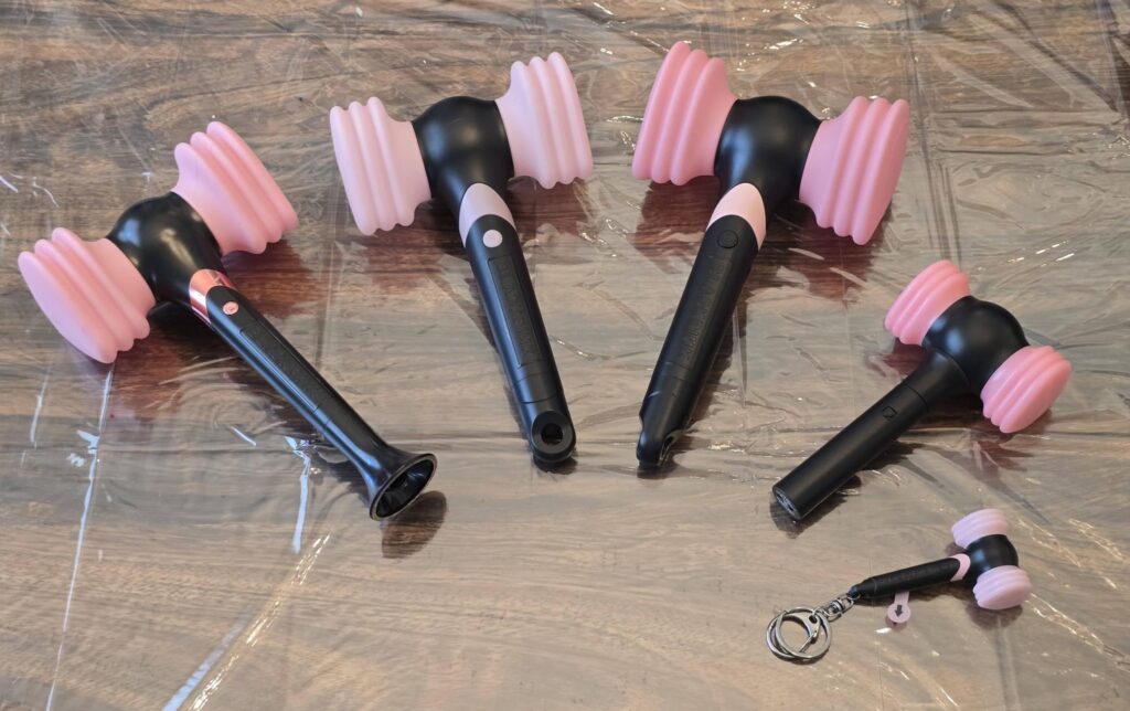 250809 Blackpink Lighstick Collection after getting the Keyring recently!