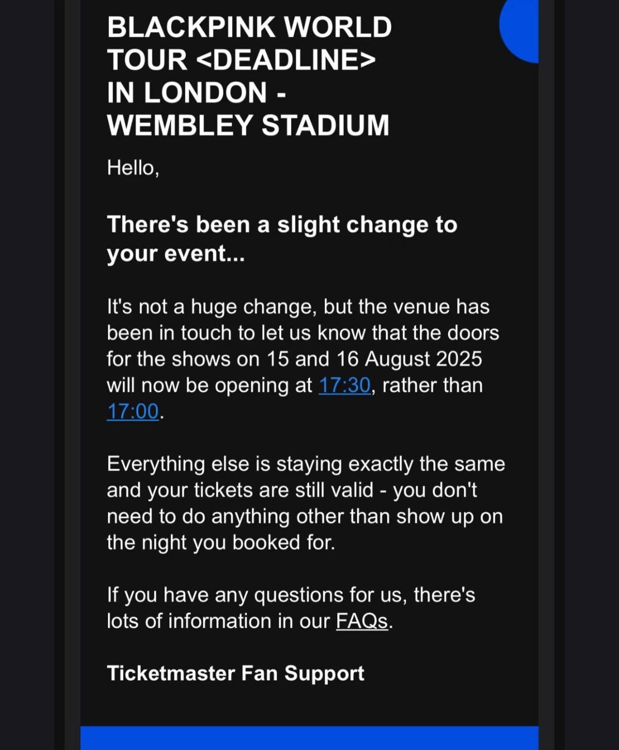 250811 Wembley Stadium Show 15-16th