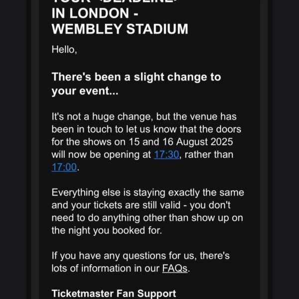 250811 Wembley Stadium Show 15-16th