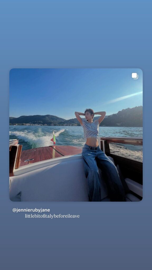 250820 Jennie IG Story Update