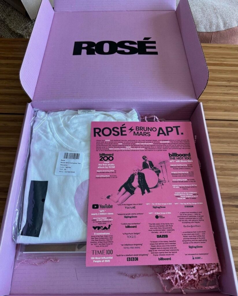 ROSÉ - ‘rosie’ & ‘APT’ "For Your Consideration" boxsets for the Grammys