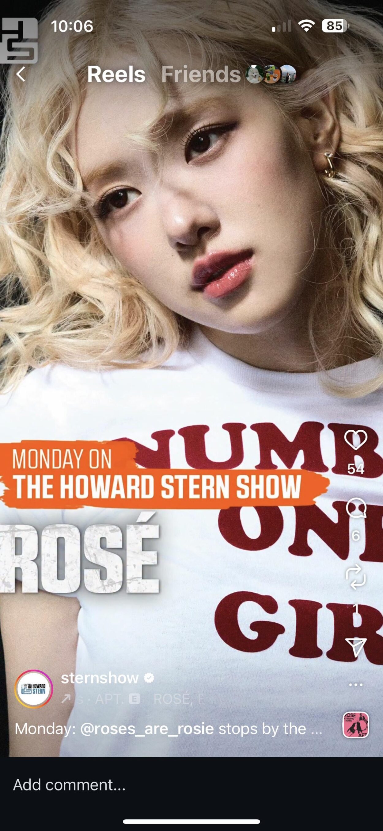 The Howard Stern Show announced Rose’s appearance on the show Monday 9/22/25