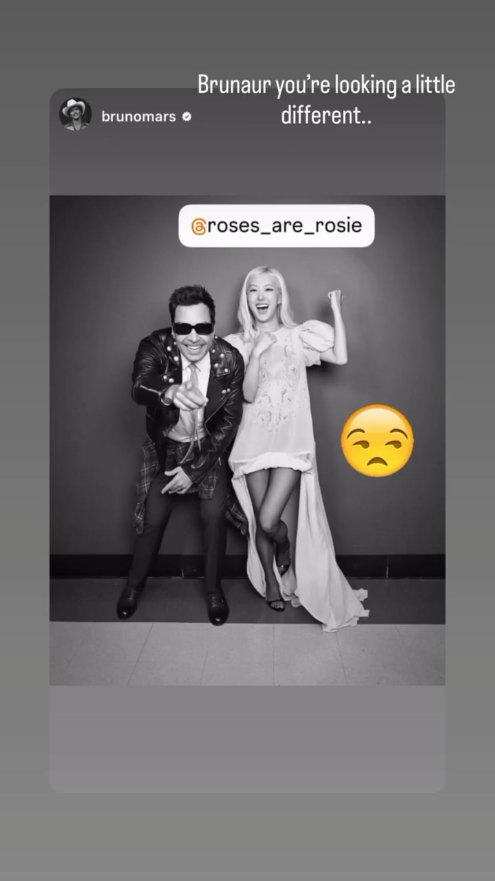 250924 ROSÉ IG Story Update w/ Bruno Mars