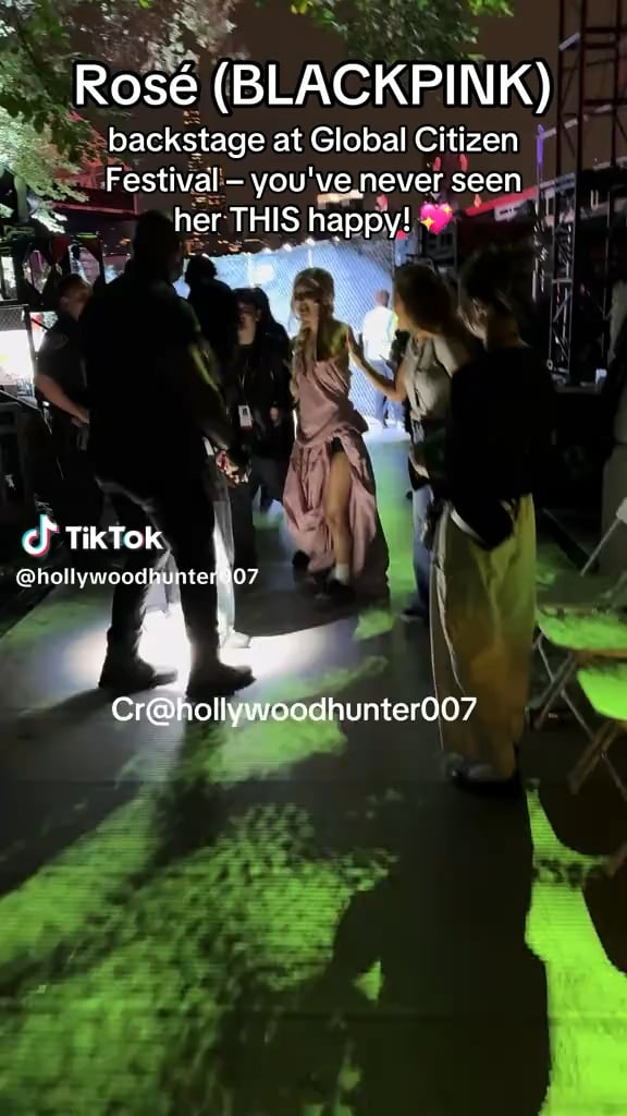 250929 behind the scenes at Global Citizen with Rosé