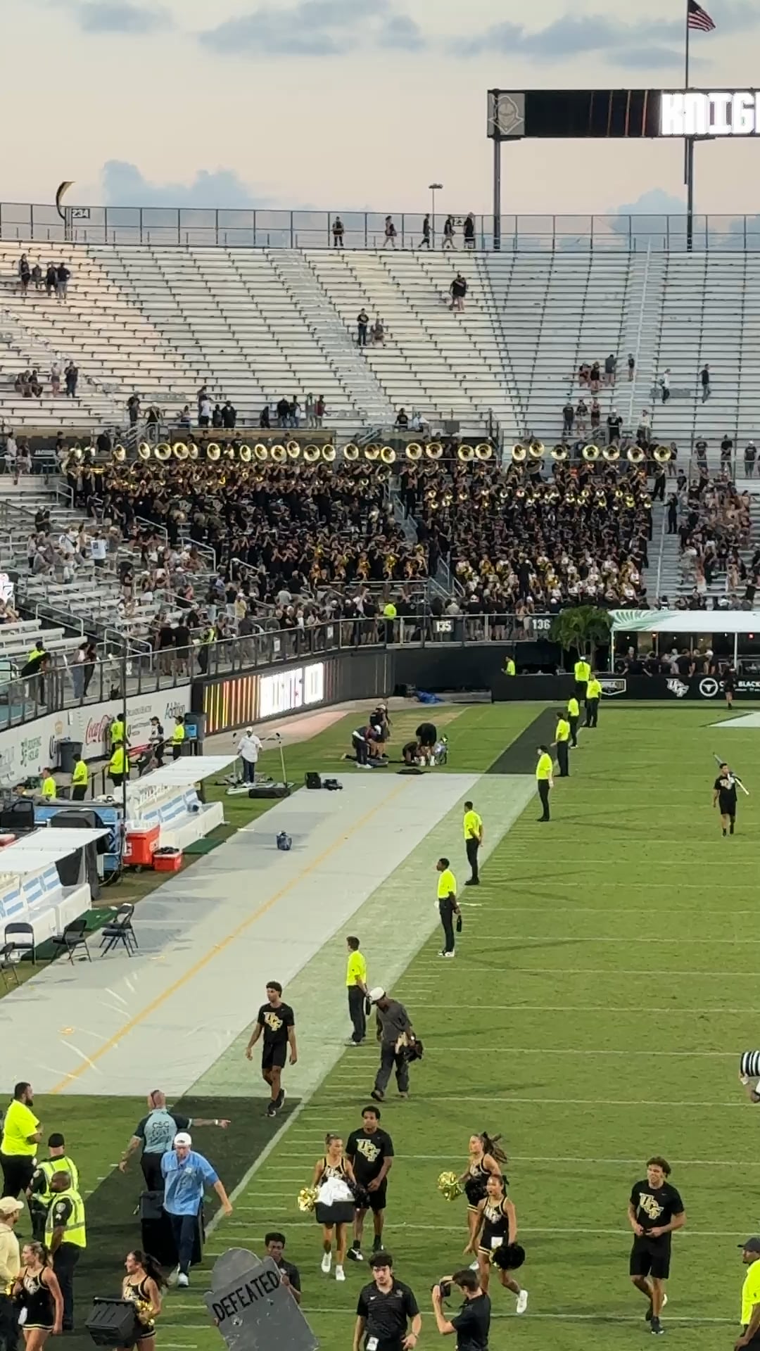 The UCF band played APT at the football game today