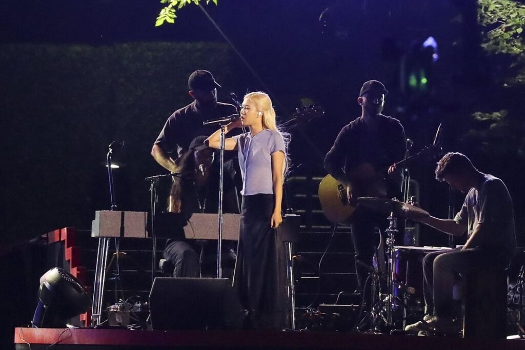 250927 Rosé rehearsing for the Global Citizen Festival in New York