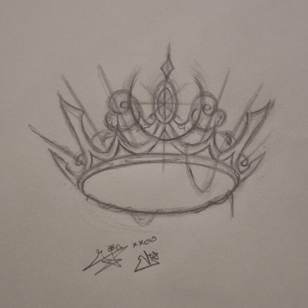25 I drew The Album's cover (the crown... yyeeeàahh)