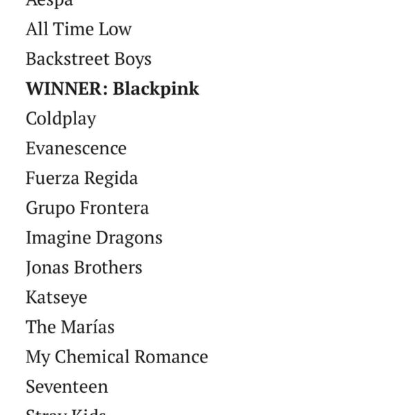 250907 BLACKPINK wins ‘Best Group’ at the 2025 MTV Video Music Awards!