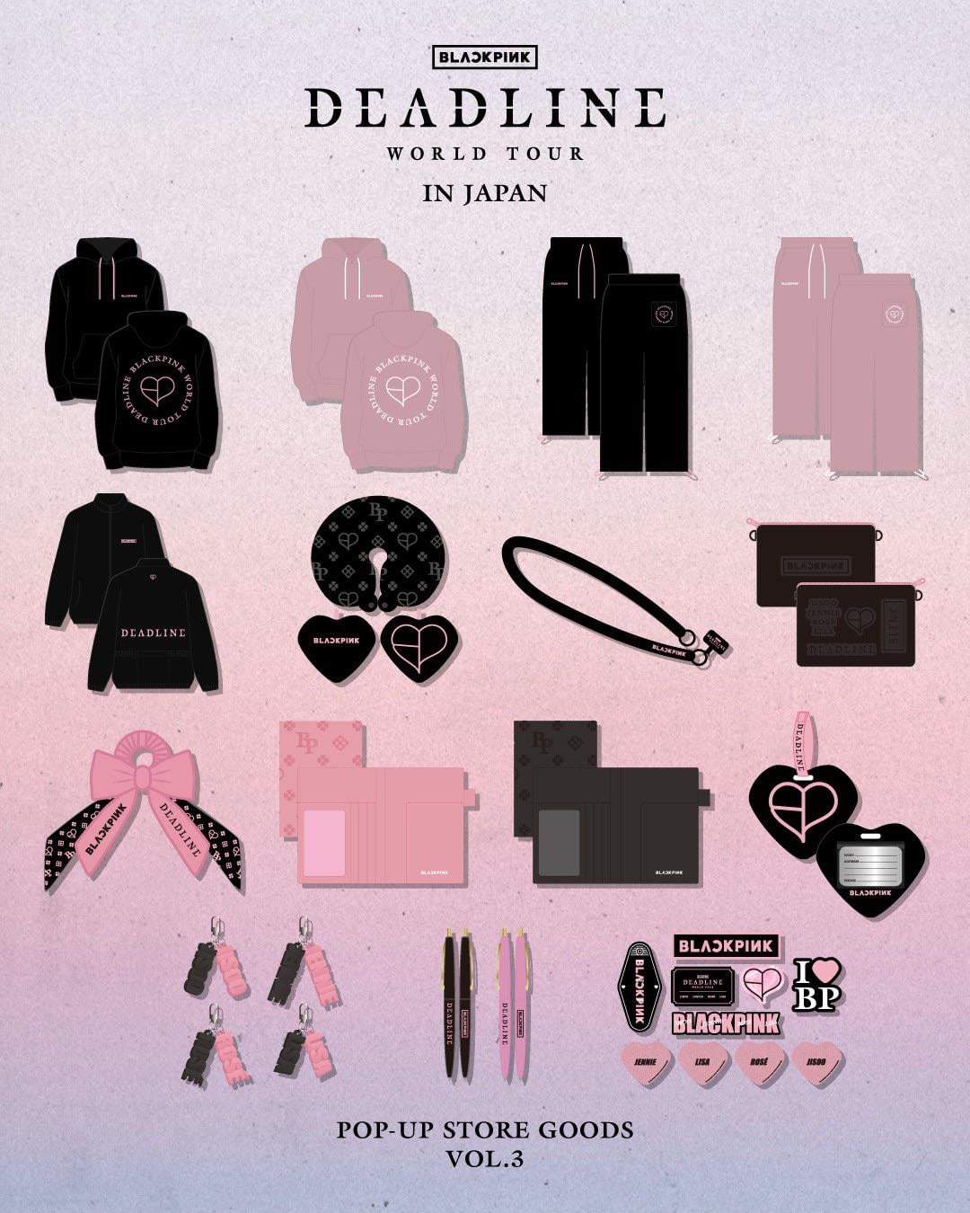 250926 BLACKPINK WORLD TOUR [DEADLINE] IN JAPAN POP UP STORE GOODS Vol.3