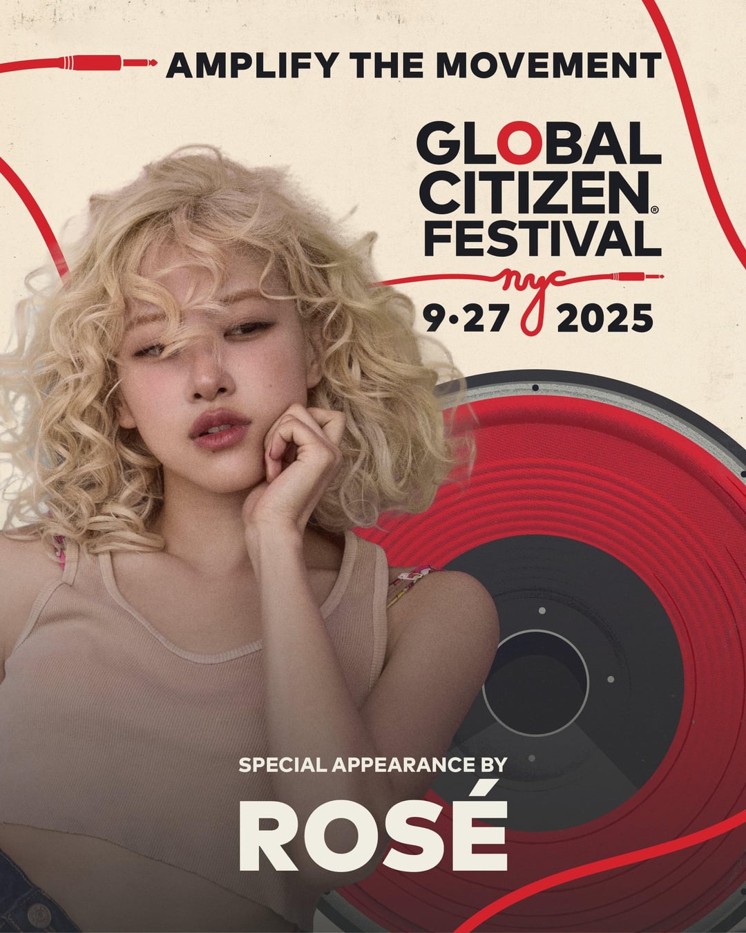 250925 ROSÉ is set to make a special appearance at the Global Citizen Festival in New York this Saturday, 27 September!