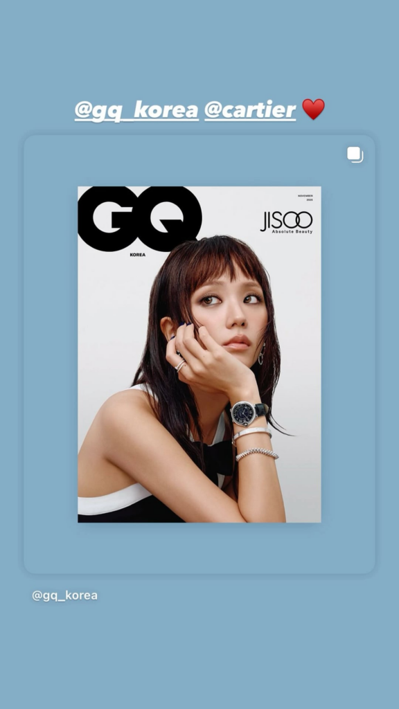 251015 Jisoo IG Story Update