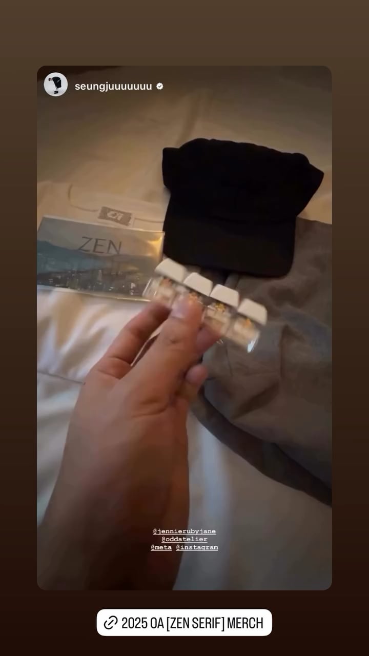 251010 Jennie (ODDATELIER) IG Story Update