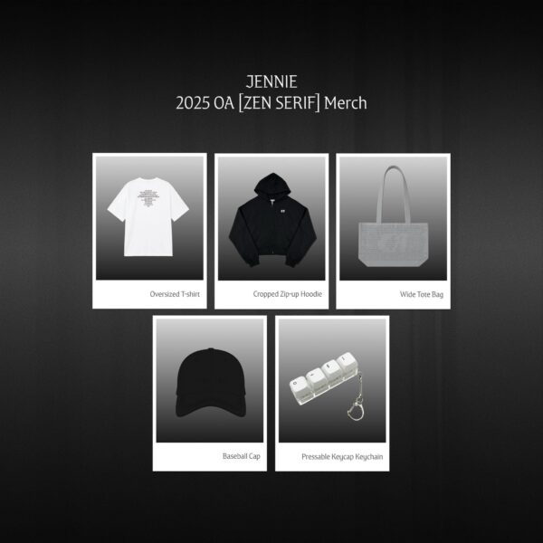 JENNIE 2025 OA Merch Drop OPEN 2025. 10. 09. @ 12:00PM(KST)
