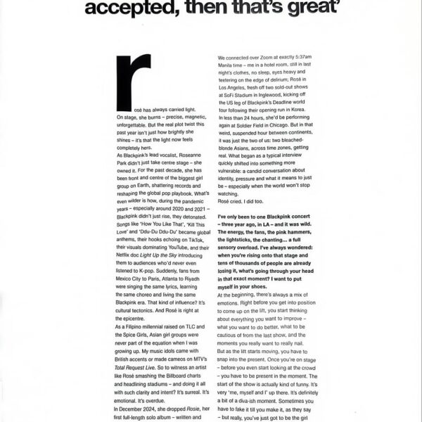 ROSÉ for The Perfect Magazine [Full Interview]