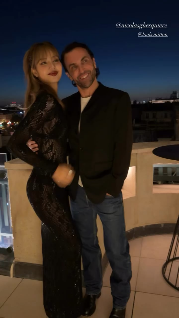 251002 Lisa IG Story Update w/ Nicolas Ghesquière