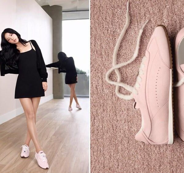 251015 Jisoo Gets Her Own Sunset Sneaker From Alo in Latest Collab | WWD