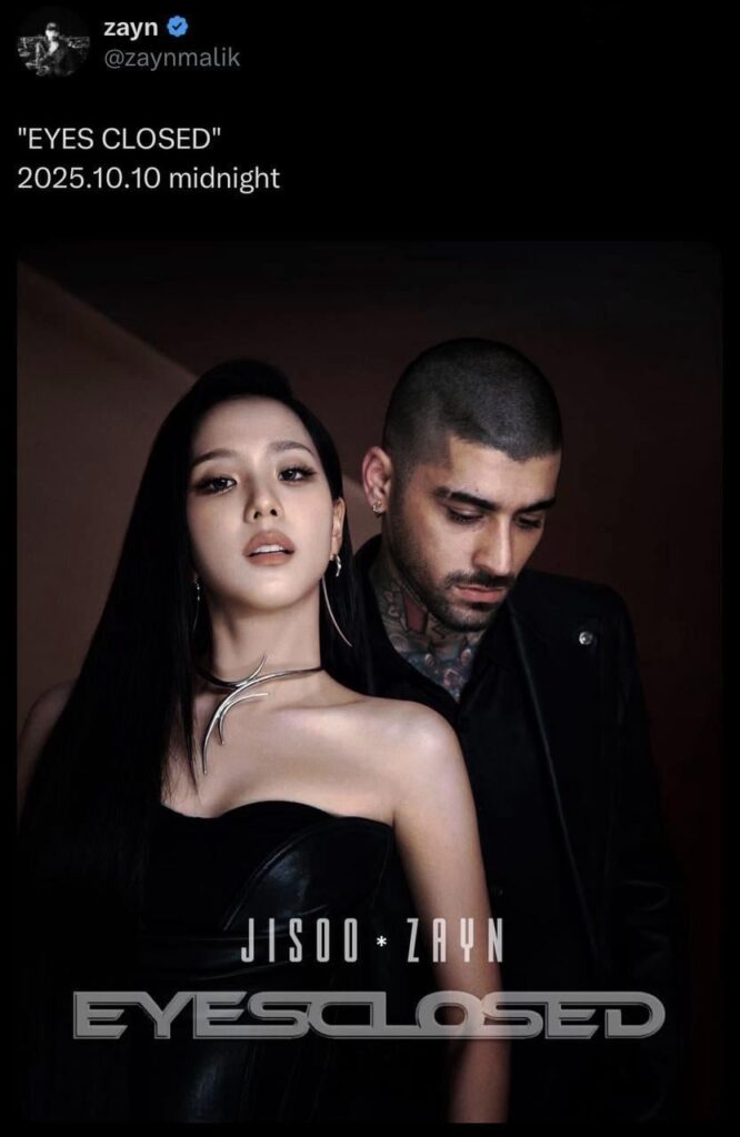 251007 Zayn announced the release date for the song "Eyes Closed"