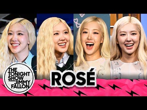 ROSÉ Shows Jimmy the APT. Drinking Game, Plays an Intense Game of Charades with Kate McKinnon