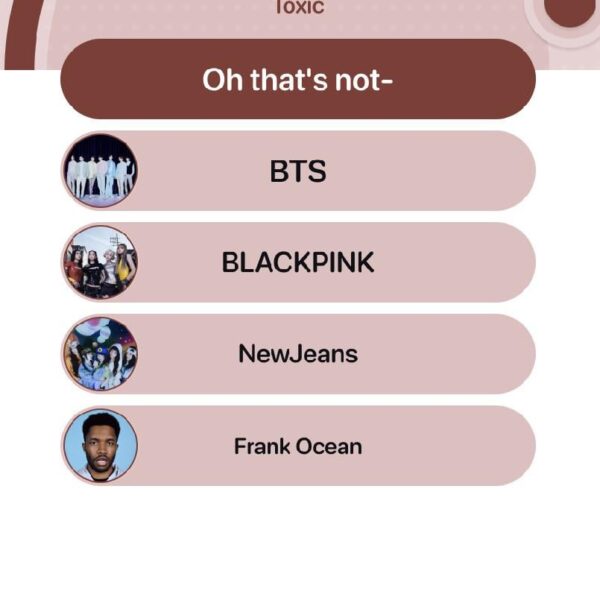 WTFFf spotify’s app told me im 99% toxic😭