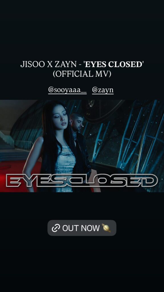 Jisoo IG Story Update w/ ZAYN