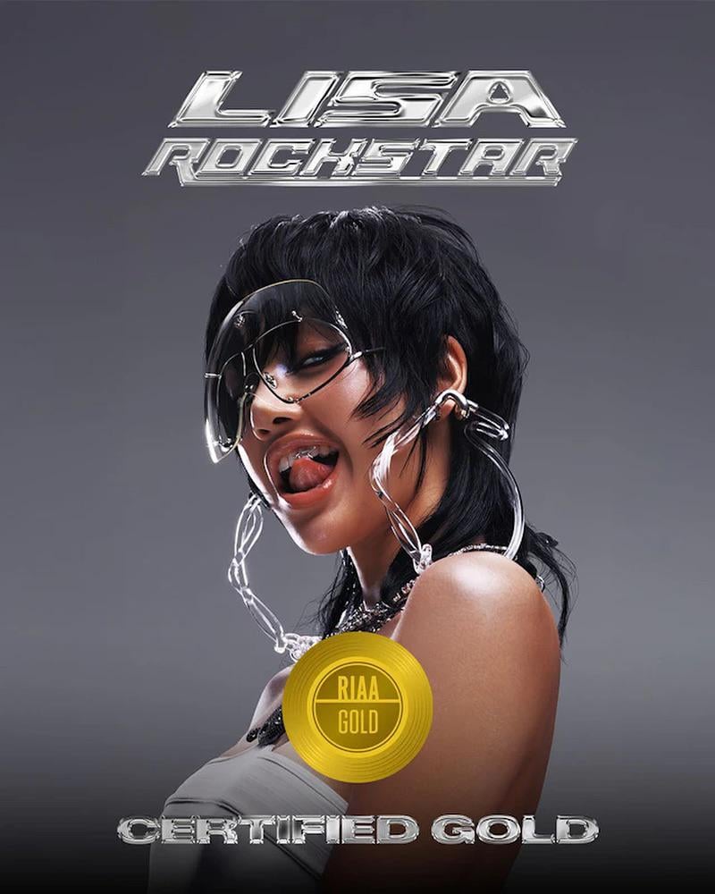 LISA - ‘ROCKSTAR’ is officially RIAA Certified Gold!