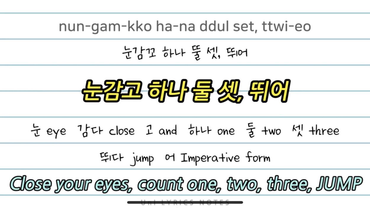 250805 If you want to sing Blackpink's 'Jump' perfectly, this YouTube video provides a detailed translation, easy-to-follow pronunciation, and the meaning of every single word.