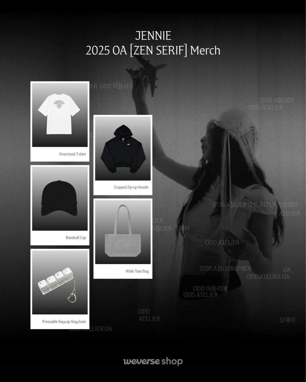 251009 JENNIE 2025 OA [ZEN SERIF] Merch Available for Pre-Order Now!