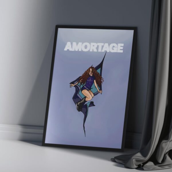 My hand-drawn take on Jisoo’s Amortage 💜