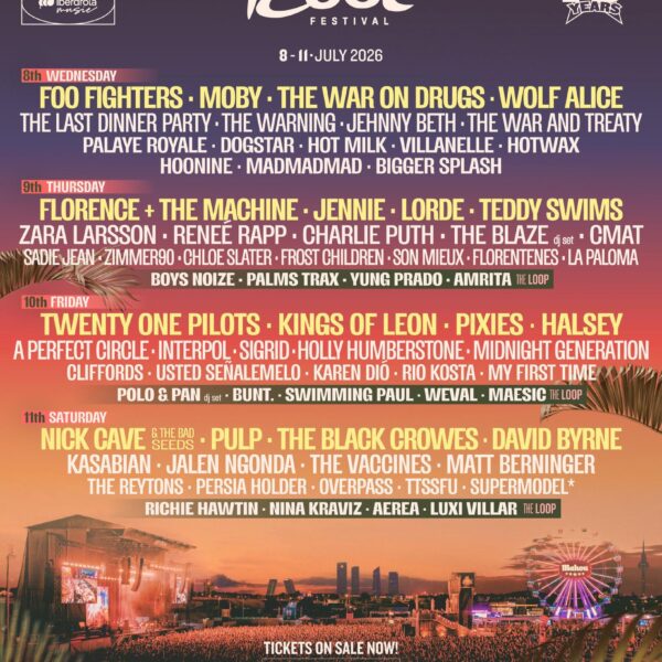 251110 JENNIE will perform at ‘Mad Cool Festival’ in Madrid, Spain on July 9, 2026