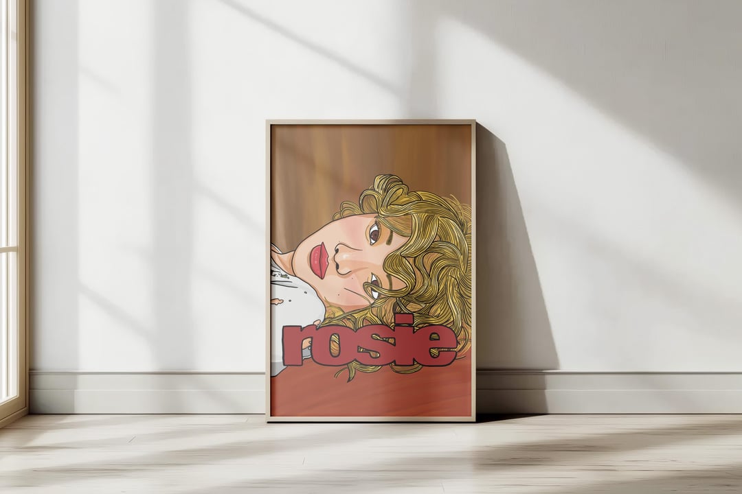 Hand-drawn fan art inspired by Rosé’s ROSIE era 💗