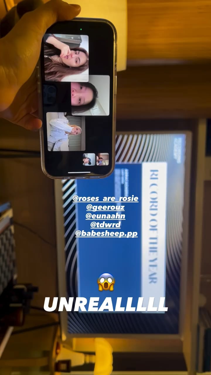 251108 Rosé IG Story Update