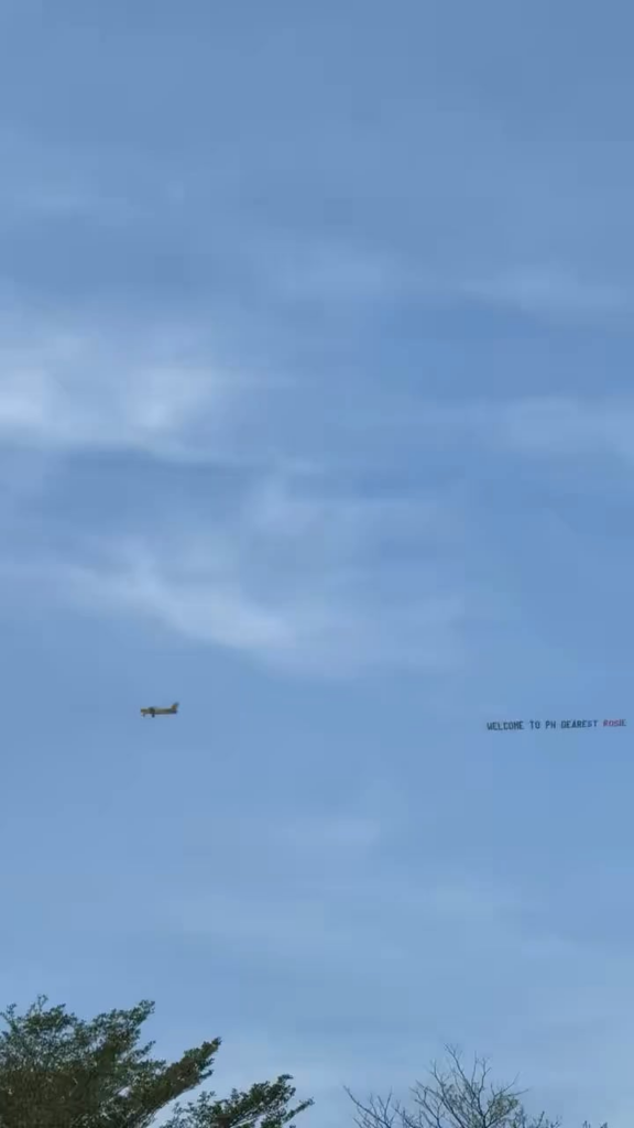 251122 ROSÉ Welcome Aerial Banner | BLACKPINK World Tour [DEADLINE] Bulacan