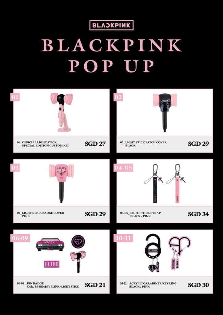 251113 BLACKPINK POP UP STORE IN SINGAPORE MERCH LIST & BENEFIT