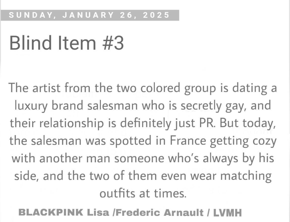 Lisa / Fred - Blind İtem