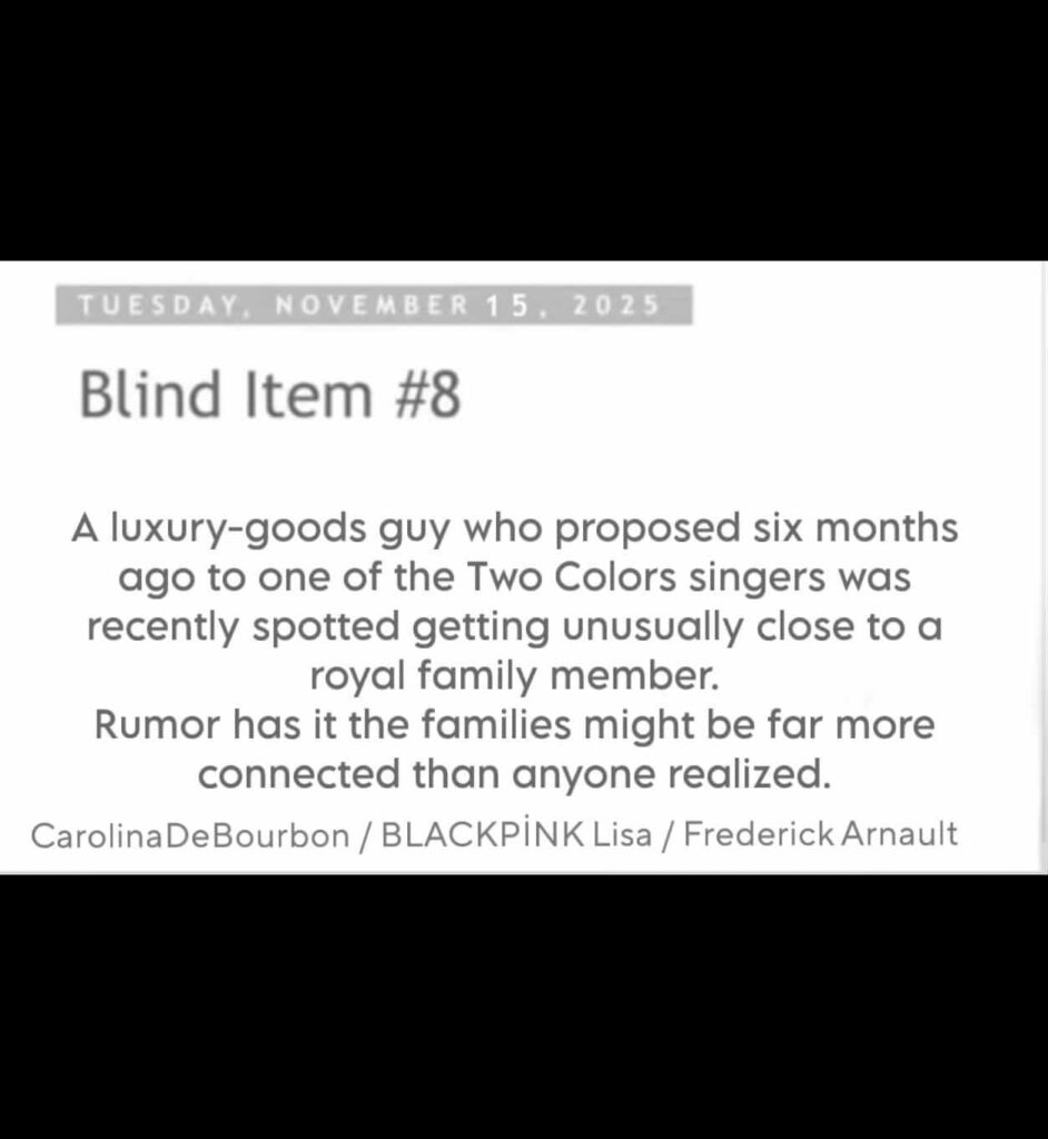 Lisa/ Fred/ Carolina Bourbon - Blind İtem