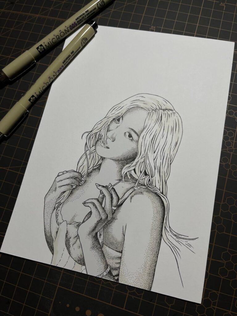 Rosie on paper