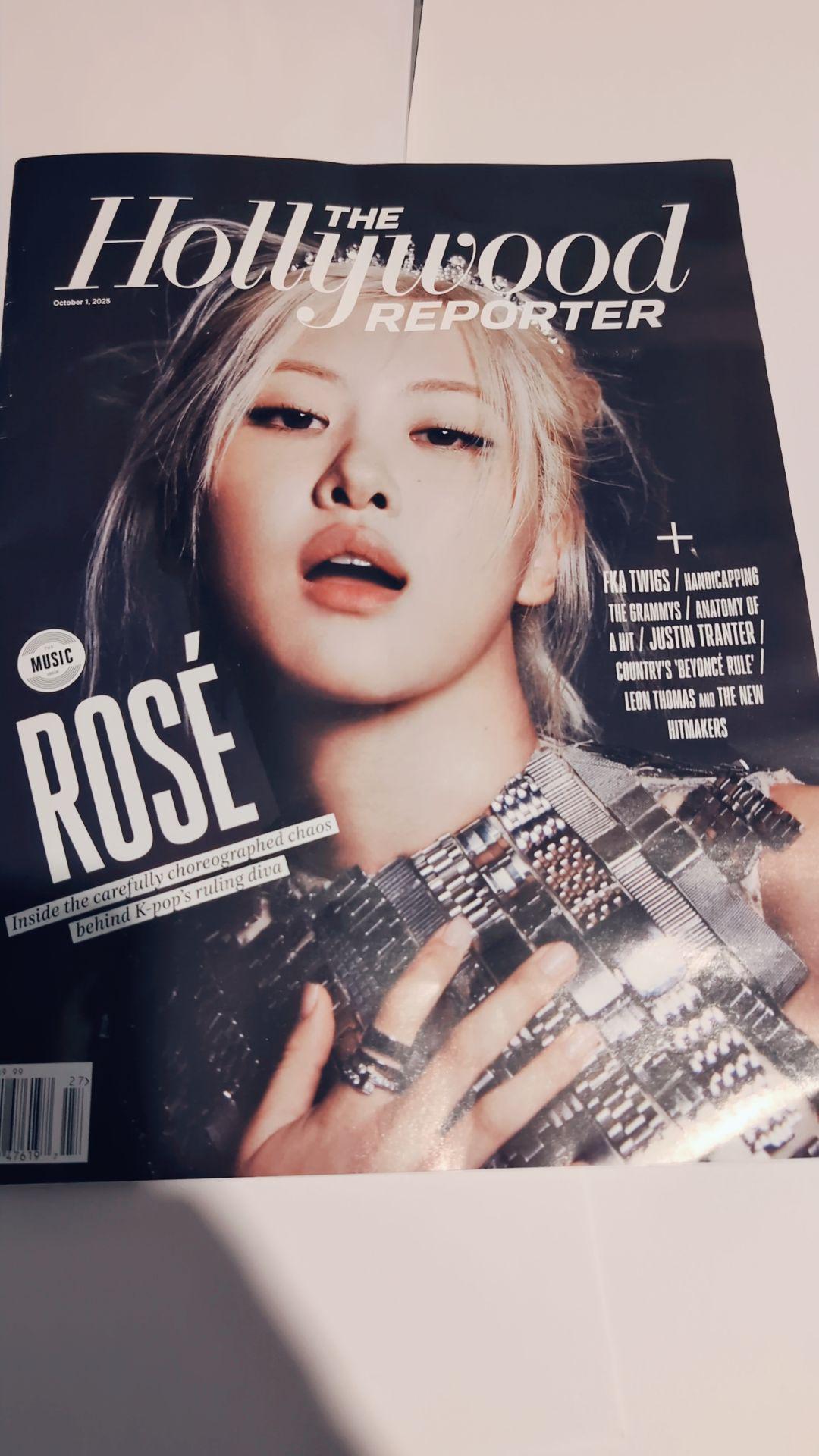 20251021 New Rosé Hollywood Reporter magazine!