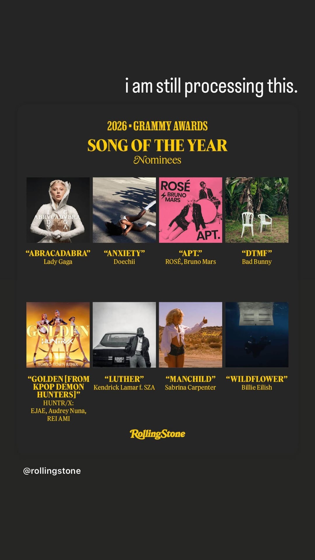 251108 Rosé IG Story Update