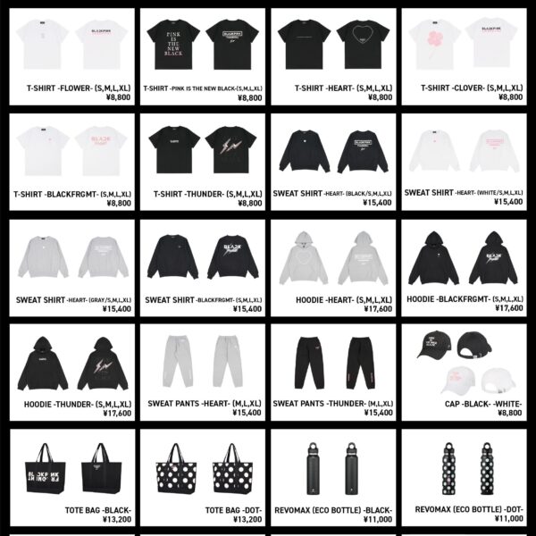 251222 BLACKPINK x Fragment Design (Hiroshi Fujiwara) MD LIST