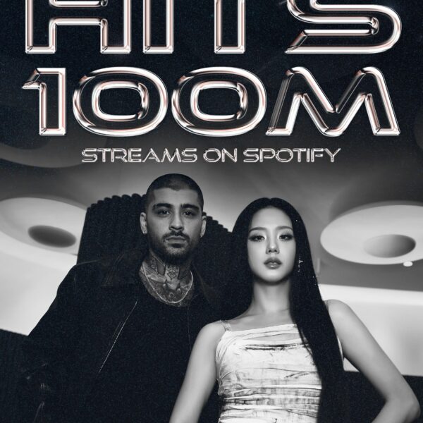 251223 JISOO X ZAYN - ‘EYES CLOSED’ hits 100 MILLION STREAMS on Spotify! [Official Poster]