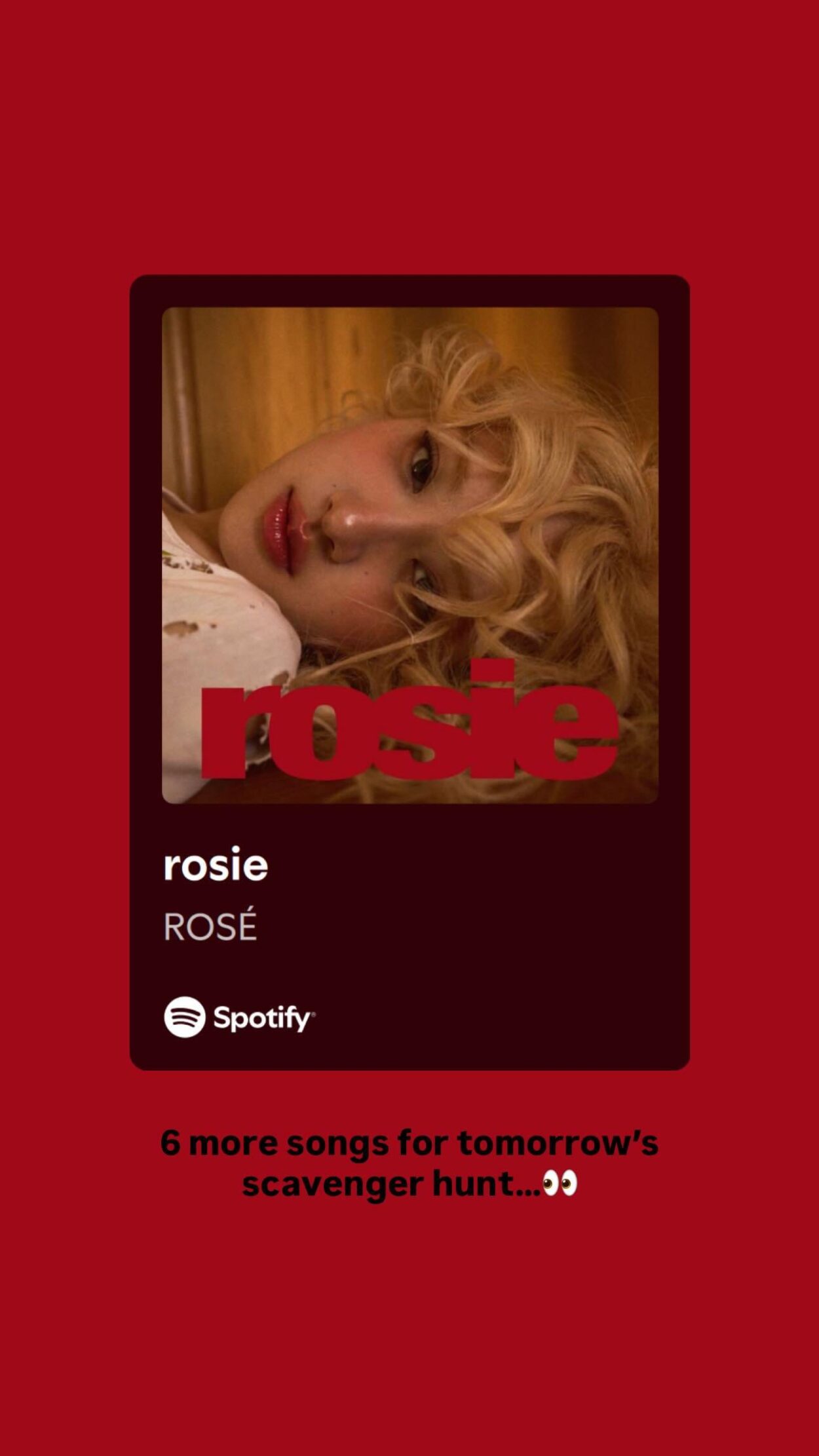 251208 Rosé (vampirehollie) IG Story Update