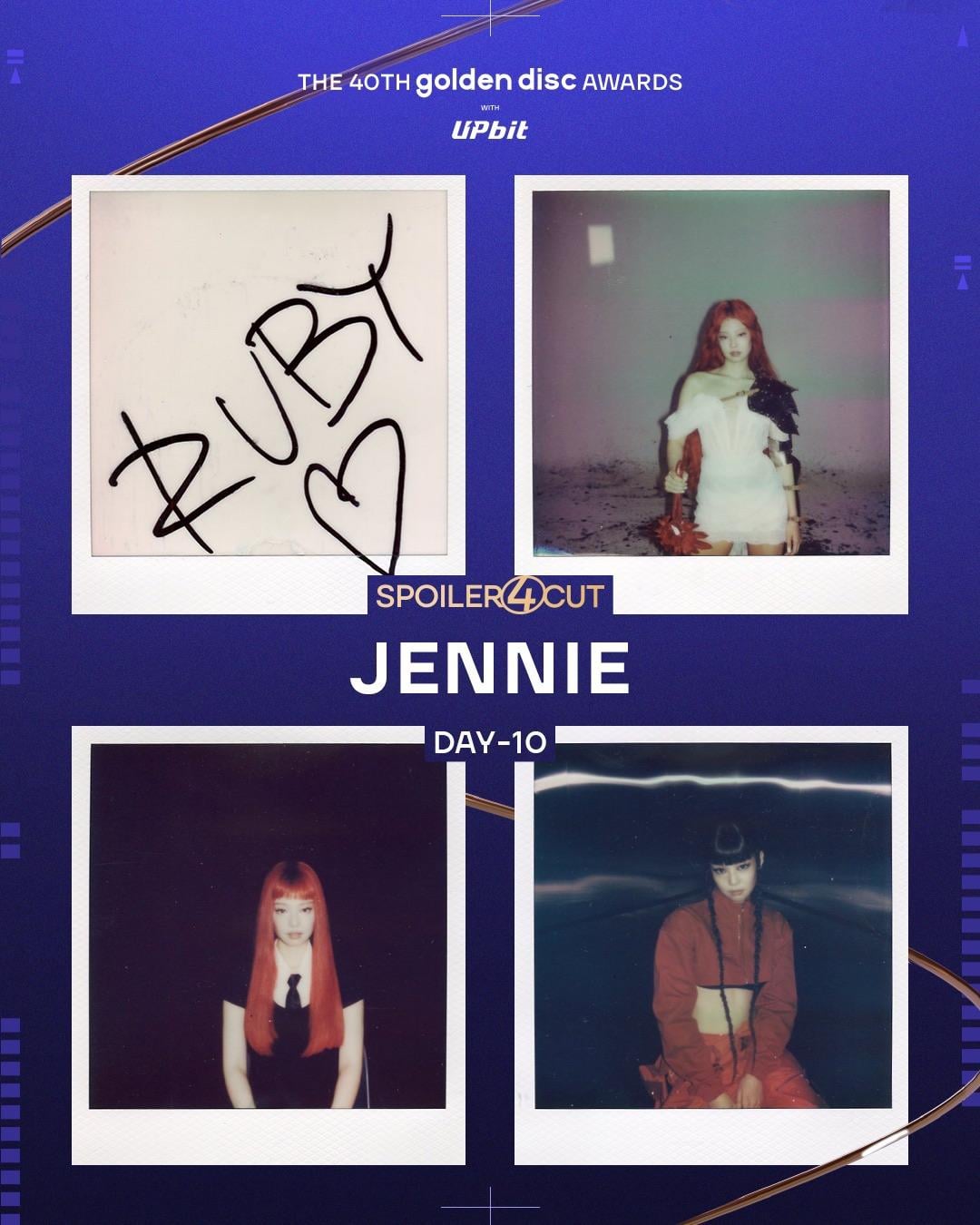 251231 JENNIE SPOILER 4CUT for The 40th Golden Disc Awards with upbit