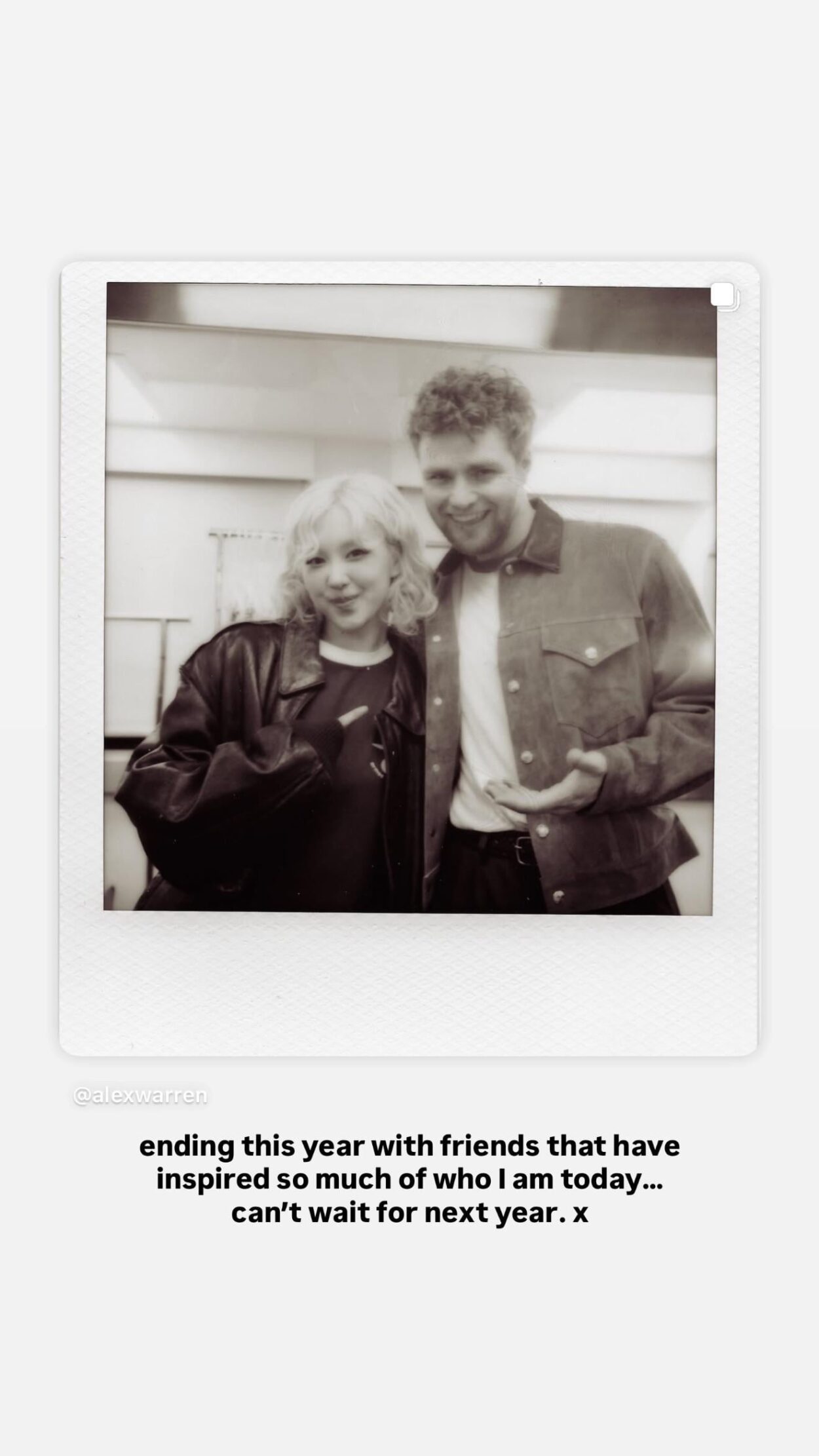 251231 Alex Warren IG Story Update w/ ROSÉ