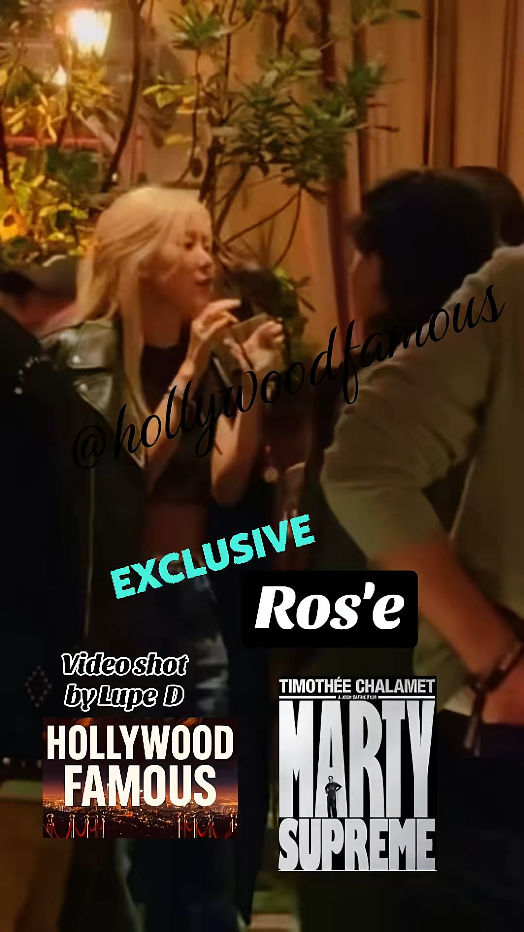 251209 ROSÉ at the Marty Supreme Movie Afterparty
